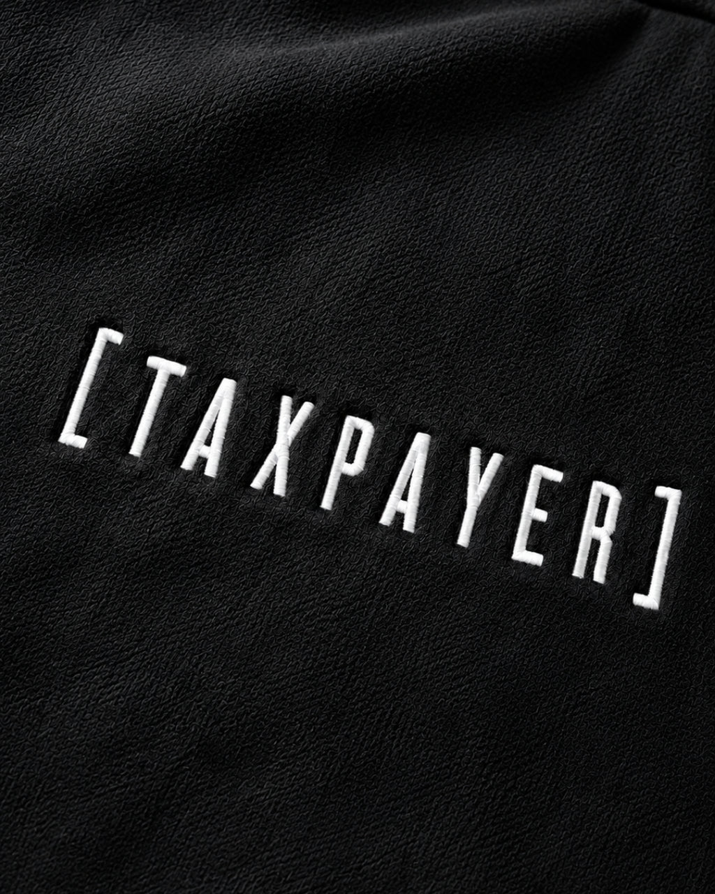 [ TAXPAYER ] HOODIE BLACK SUEDE