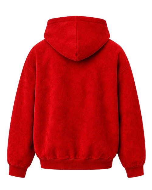 [ TAXPAYER ] HOODIE RED SUEDE