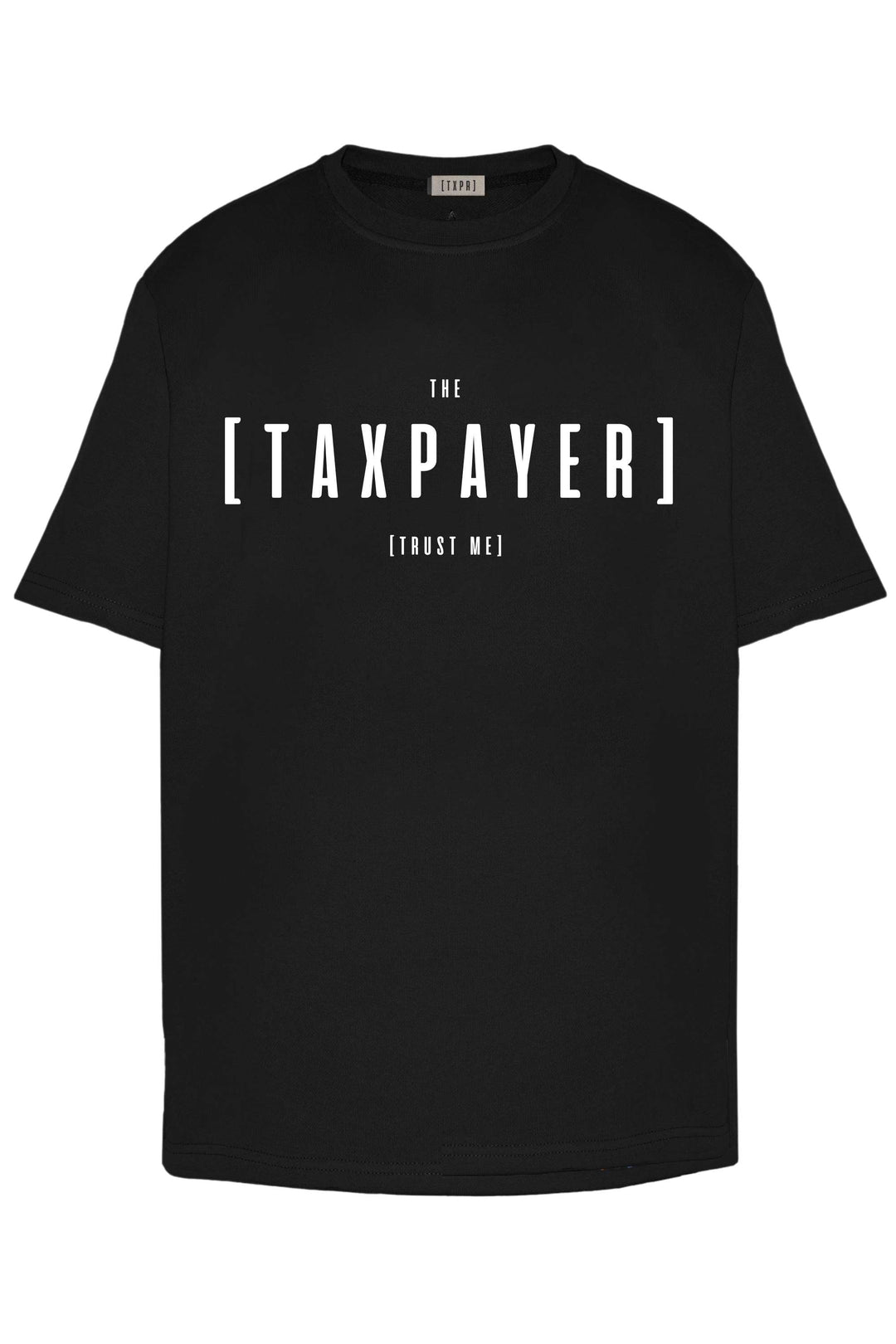 LARGE STAMP LOGO [ TAXPAYER ] BLACK HEAVY-T - TAXPAYER